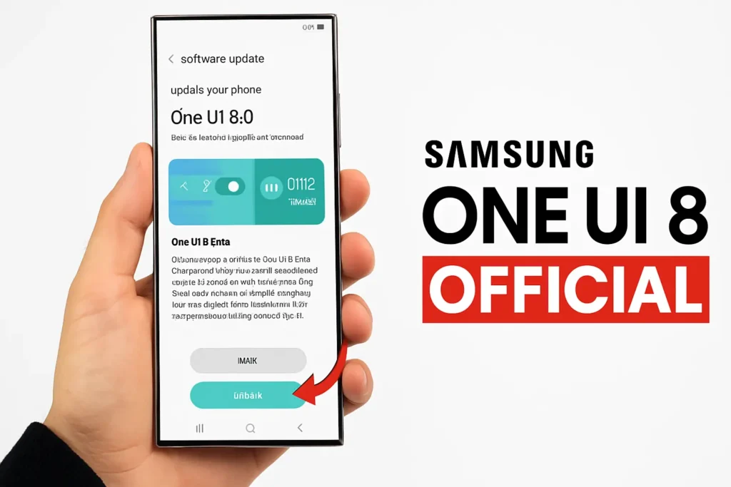 Samsung One UI 8 update features, eligible devices, and new design improvements showcased on Galaxy phone