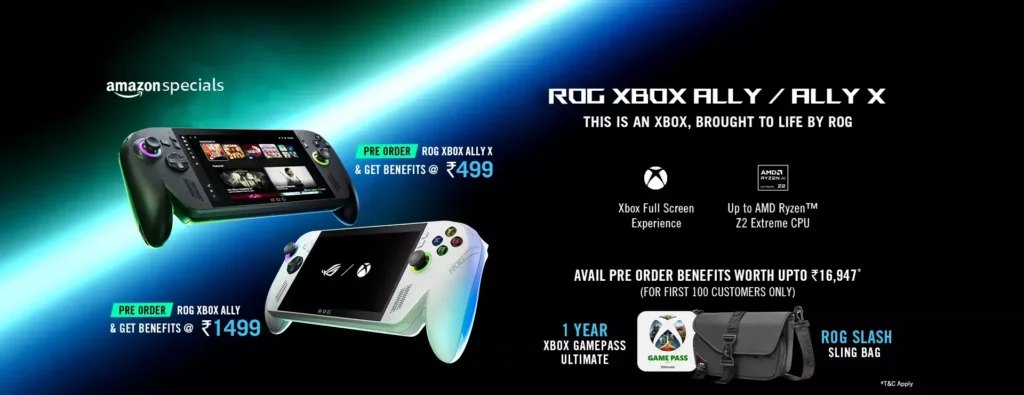 Credit: Asus ROG | Official promotional image released for the ROG Xbox Ally India launch in India.