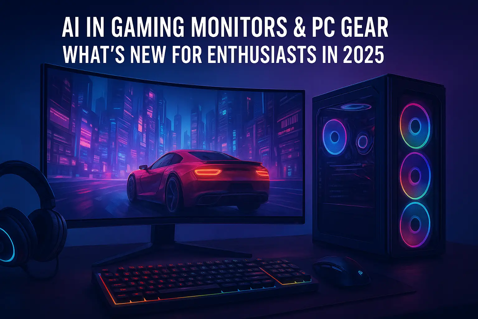 AI gaming monitors 2025